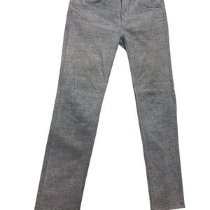 Robert Graham Heather Gray Pants with Leather Patch